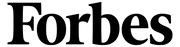 Forbes logo with a sleek design, highlighting Willow & Bloom Coffee’s media recognition.