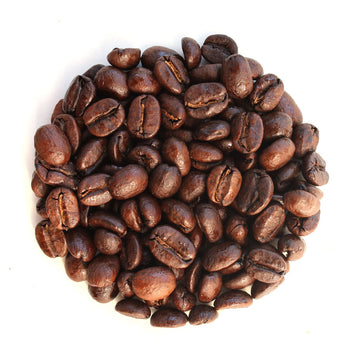 Dark roast coffee from Willow and Bloom Coffee with rich, bold flavors