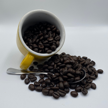 Robusta coffee beans from Willow and Bloom Coffee featured in a premium blend
