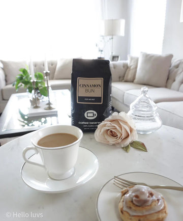 Hello Luvs blend by Willow and Bloom Coffee, served in a stylish cup